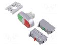 Switch: push-button; 22mm; Stabl.pos: 1; NC + NO; green/red; none SPAMEL SP22-2KL-11-Z-C