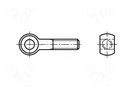 Lifting eye bolt; M6x100; Head: eye; steel; zinc; DIN 444A; 6mm BOSSARD B6X100/BN253