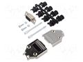 Connector: D-Sub; PIN: 9; plug; female; for cable; straight MH CONNECTORS MHDTPK9-DM9S-K