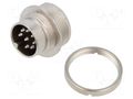 Connector: M16; socket; male; PIN: 8; 5A; 32V; soldering; straight BINDER 09-0473-00-08
