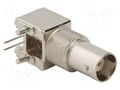 Connector: BNC; socket; female; angled 90°; 50Ω; THT; polypropylene AMPHENOL RF 031-5637