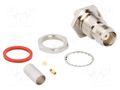 Connector: TNC; socket; female; straight; 50Ω; IP67; gold-plated AMPHENOL RF 031-6922