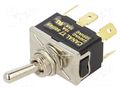 Switch: toggle; Pos: 2; DPDT; ON-ON; 10A/250VAC; T7; Toggle: round CANAL ELECTRONIC T7A22A3B2H5R