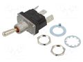 Switch: toggle; Pos: 2; SPDT; ON-(ON); 16A/250VAC; 16A/30VDC; TB CANAL ELECTRONIC TB2-AB18-1