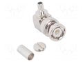 Connector: BNC; plug; male; angled 90°; 50Ω; soldering,crimped AMPHENOL RF 112599