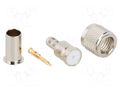 Connector: UHF mini; plug; male; straight; soldering,crimped; PTFE AMPHENOL RF 182123