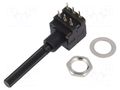 Potentiometer: shaft; 500kΩ; 200mW; THT; 6mm; plastic; stereo; PC-16 PIHER 6PSI-500K