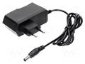 Power supply: switching; mains,plug-in; 12VDC; 1A; 12W; straight ORNO OR-PSU-1641
