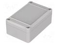Enclosure: multipurpose; X: 64mm; Y: 98mm; Z: 38mm; EUROMAS II; grey BOPLA EM208F