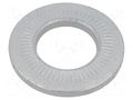 Washer; internally serrated; M16; D=32mm; h=4.1mm; spring steel BOSSARD B16/BN84530