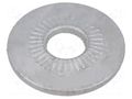 Washer; internally serrated; M5; D=16mm; h=2.1mm; spring steel BOSSARD B5/BN21204