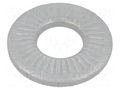 Washer; internally serrated; M5; D=12mm; h=1.8mm; spring steel BOSSARD B5/BN84530