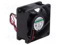 Fan: DC; axial; 12VDC; 60x60x25mm; 53.52m3/h; 41dBA; Vapo; 26AWG SUNON PMD1206PTV2A