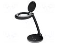 Desk magnifier; with backlight; 3dpt; Ø100mm; Illumination: LED GOOBAY GOOBAY-65576