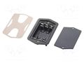 Holder; AA,R6; Batt.no: 3; graphite; IP65 BOPLA BE-3MN-IP-7024
