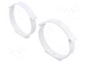 Holder for round ducts; ABS; white; Ø104mm DOSPEL S.A. 007-0239