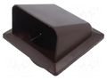 Accessories: ventilation grille; bronze; Body dim: 140x140x116mm DOSPEL S.A. 007-0317