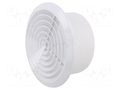 Accessories: ventilation grille; white; Body dim: Ø164x72mm; ABS DOSPEL S.A. 007-0427