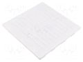 Accessories: ventilation grille; white; Body dim: 156x156x27mm DOSPEL S.A. 007-1568
