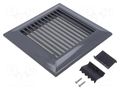 Accessories: ventilation grille; graphite; 135x135mm DOSPEL S.A. 007-4308
