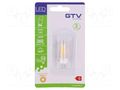 LED lamp; warm white; G4; 12VDC; 260lm; 3W; 360°; 3000K GTV Poland LD-G4P30W-30