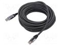 Cable; USB 3.0; RJ45 plug,USB A plug; nickel plated; 7.5m; U/FTP Goobay GOOBAY-70693