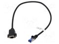 Extender Ethernet; RJ45 socket,RJ45 plug; S/FTP; 6a; stranded; Cu Goobay GOOBAY-65641