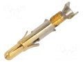 Contact; male; Universal MATE-N-LOK; brass; gold-plated; bulk TE Connectivity 350690-2