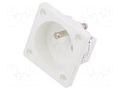 Connector: AC supply; socket; 2P+PE; 250VAC; 16A; white; PIN: 3; IP20 PCE 10484-0WS