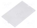 Front panel; transparent; 1597 HAMMOND HM-1597D4MPHTPC