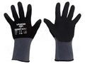 Protective gloves; Size: 7,S; black; nitryl,polyamide; Oil WONDER GRIP WG-510-S/07