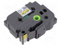 Tape; 24mm; 8m; yellow; Character colour: black; laminated BROTHER BR-TZESL651