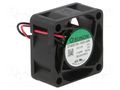 Fan: DC; axial; 12VDC; 40x40x20mm; 7.99m3/h; 22.1dBA; ball; 26AWG SUNON EF40201B3-A99-A