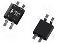 Bridge rectifier: single-phase; 80V; If: 0.5A; Ifsm: 20A; MicroDIL DIOTEC SEMICONDUCTOR MYS40-DIO