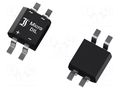 Bridge rectifier: single-phase; 600V; If: 0.5A; Ifsm: 20A; MicroDIL DIOTEC SEMICONDUCTOR MYS250-DIO
