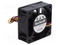 Fan: DC; axial; 48VDC; 60x60x25mm; 63.6m3/h; 44dBA; ball; 7600rpm SANYO DENKI 109R0648J401