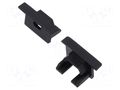 Cap for LED profiles; black; PDS-NK; with hole KLUŚ K-C24338C07TW
