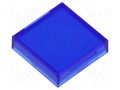 Actuator lens; 22mm; 61; blue,transparent; plastic; Dim: 20x20mm EAO 61-9351.6