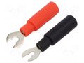 Connector: fork terminals; 60VDC; 5A; black,red; 30VAC; 2pcs; 2mm CAL TEST CT3945B