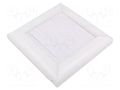 Accessories: ventilation grille; white; Body dim: 174x174x41mm DOSPEL S.A. 007-1740