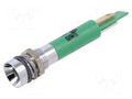 Indicator: LED; recessed; green; 230VAC; Ø8mm CML INNOVATIVE TECHNOLOGIES 19500231