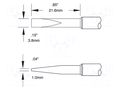 Tip; chisel; 3.8x22mm; 510°C; for soldering station METCAL CVC-9CH2238A