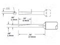 Tip; special; 2mm; 468°C; for soldering station METCAL CVC-8LG1802A