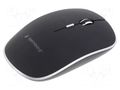Mouse; black,light silver; USB A; wireless,optical; No.of butt: 4 GEMBIRD MUSW-4BS-01