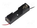Holder; AA,R6; Batt.no: 1; cables; black Goobay GOOBAY-11460