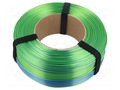 Filament: PLA Magic Silk; 1.75mm; lagoon; 195÷225°C; 1kg; refill ROSA 3D ROSA-4160