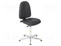 Cleanroom acces: chair; black; 430x455mm; 575÷830mm; 500x440mm RT WORK CLEANR-CHAIR-03