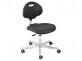 Cleanroom acces: chair; black; 440x465mm; 420÷545mm; 310x420mm RT WORK CLEANR-CHAIR-07