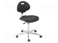 Cleanroom acces: chair; black; 440x465mm; 505÷690mm; 310x420mm RT WORK CLEANR-CHAIR-08