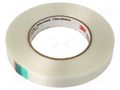 Tape: electrical insulating; W: 19mm; L: 55m; Thk: 0.165mm; acrylic 3M 3M-1339-19-55